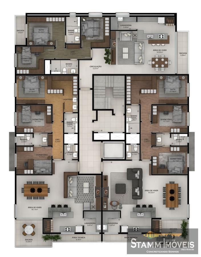 Apartamento, 3 quartos - Foto 1